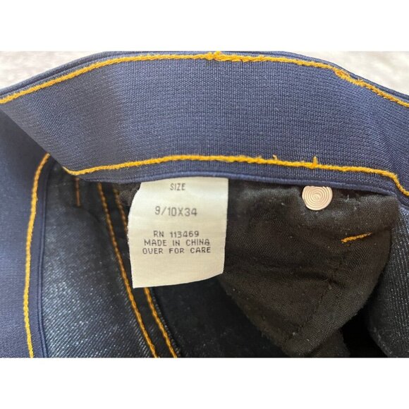 Rods.com Jeans Women 9/10 x 34 Blue Distressed Western Rodeo Embroidered Studded - Picture 12 of 13